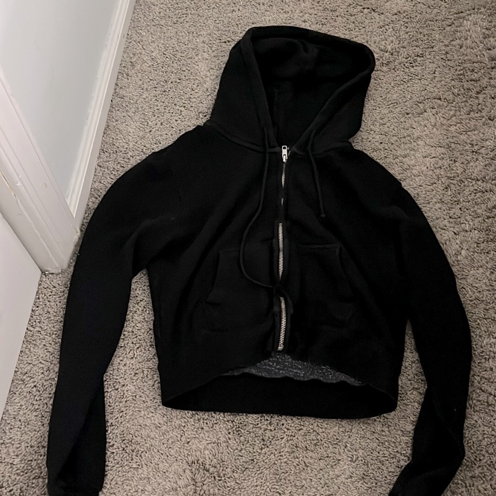 Brandy Melville cropped zip up
